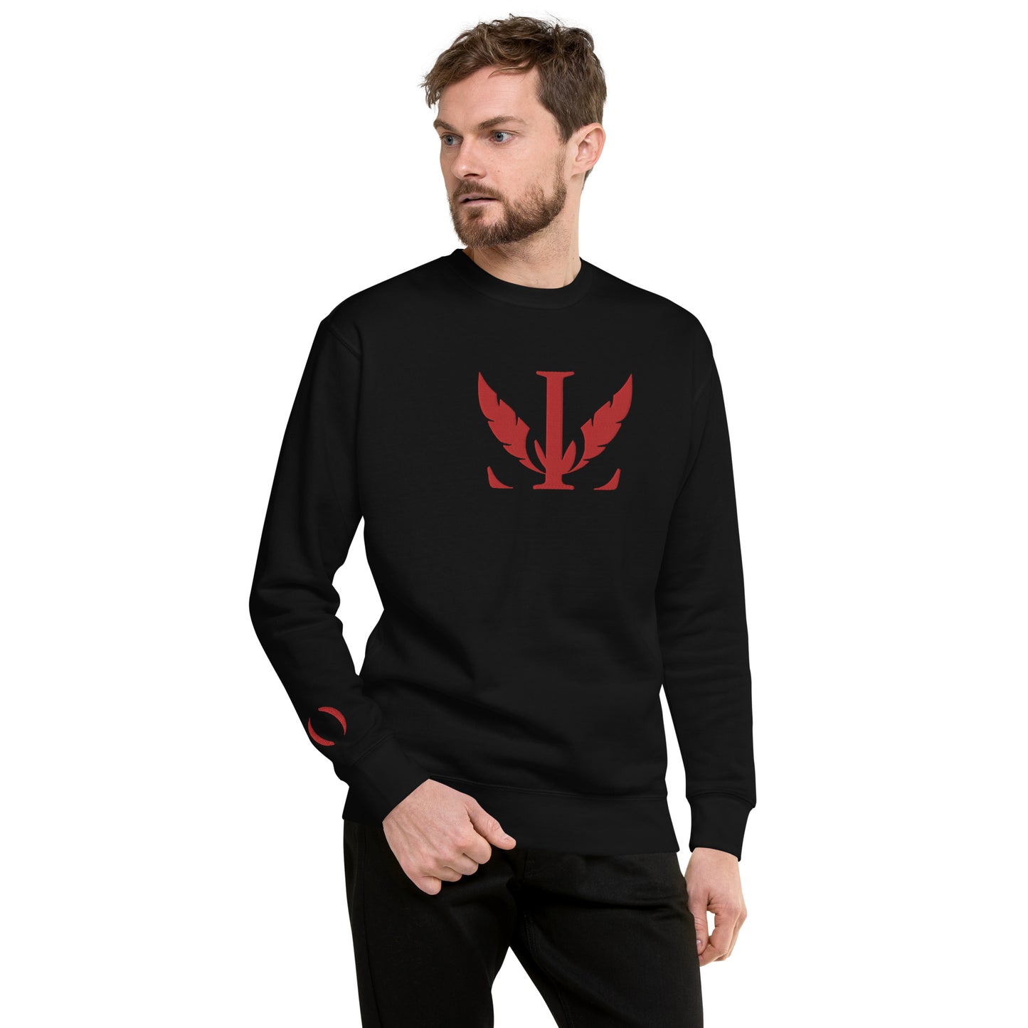 Luciégo O Sleeve Sweatshirt Red