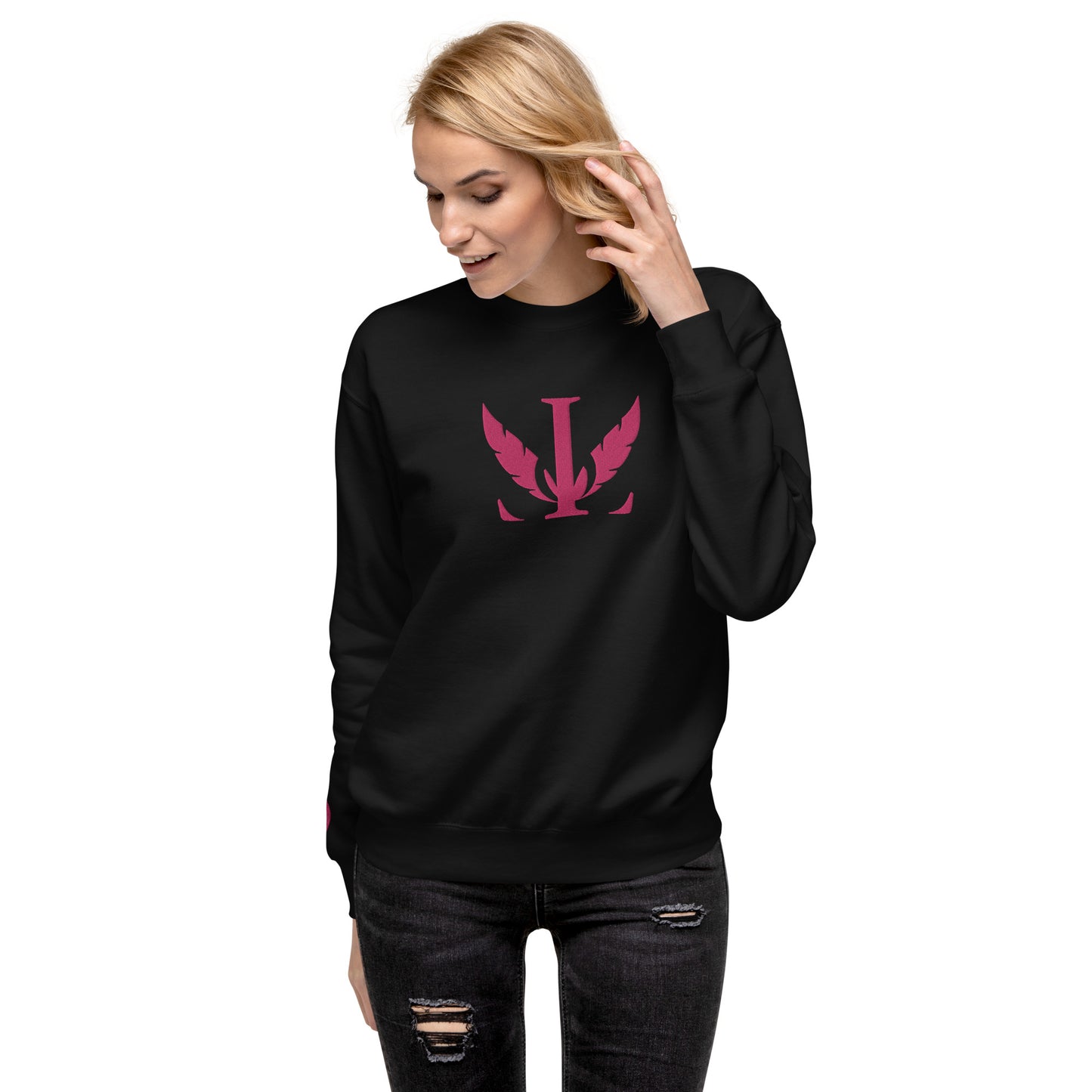 Luciégo O Sleeve Sweatshirt Pink