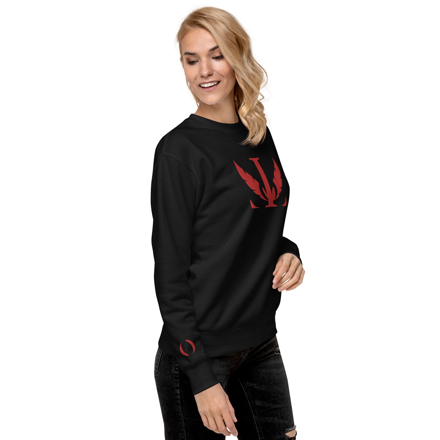 Luciégo O Sleeve Sweatshirt Red