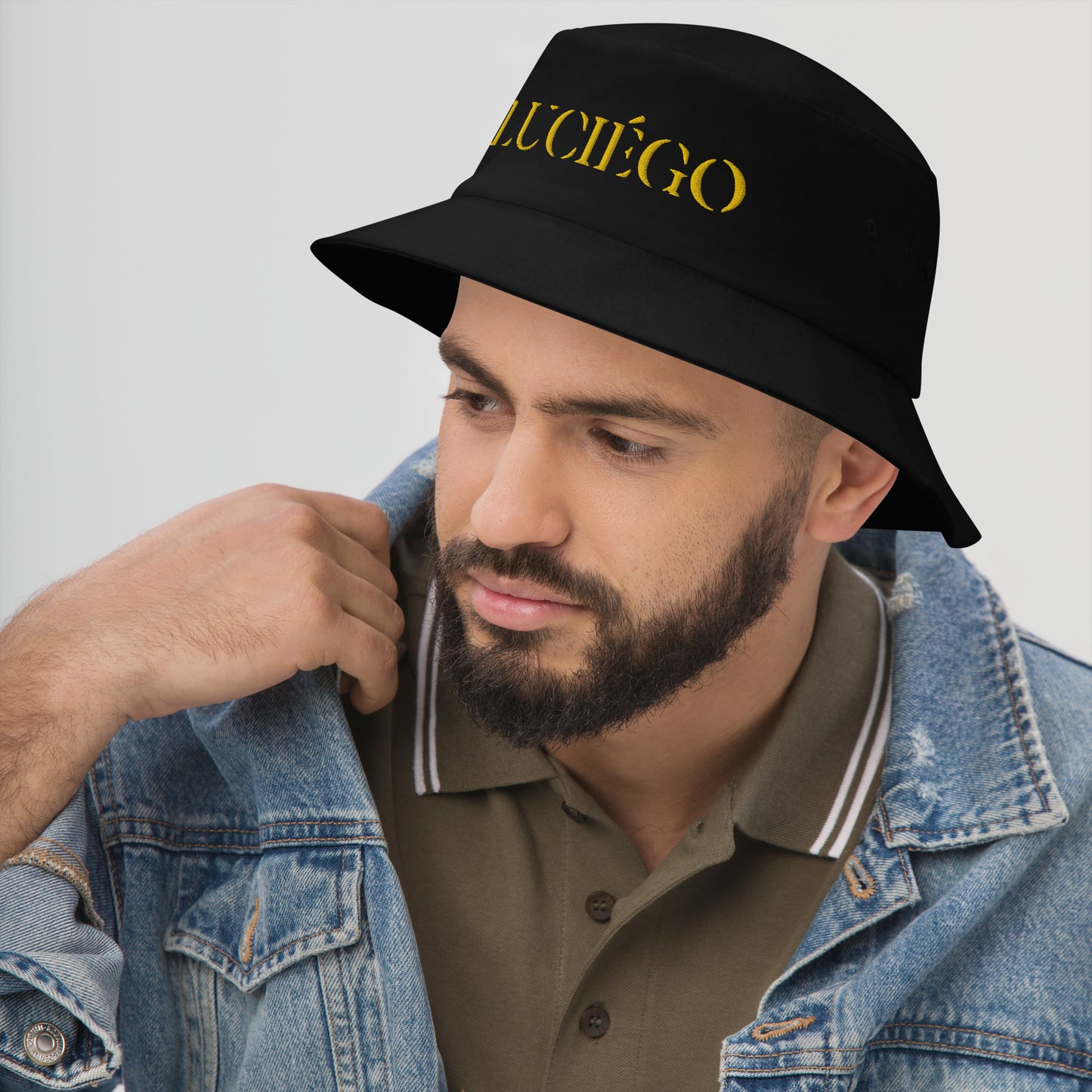 Luciégo Bucket Hat Gold Logo