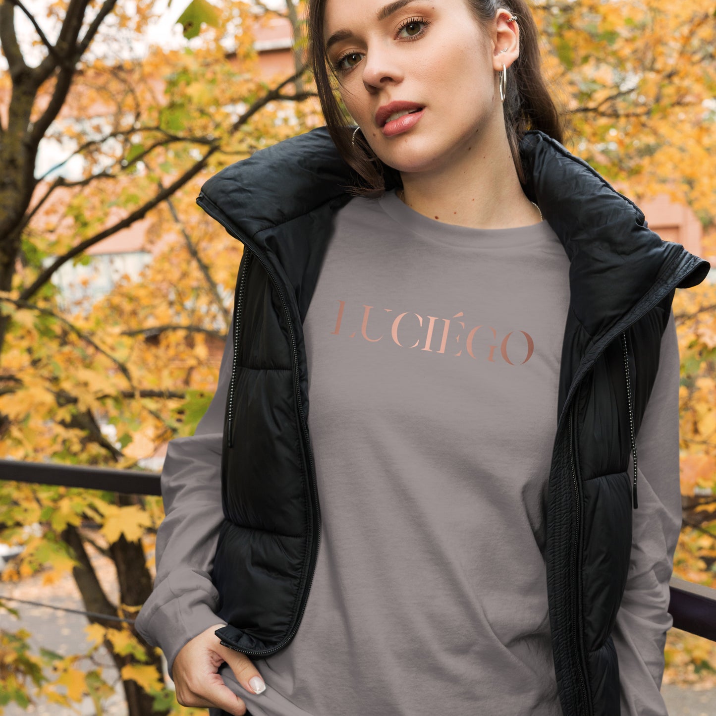 Luciégo Unisex Long Sleeve Tee Copper