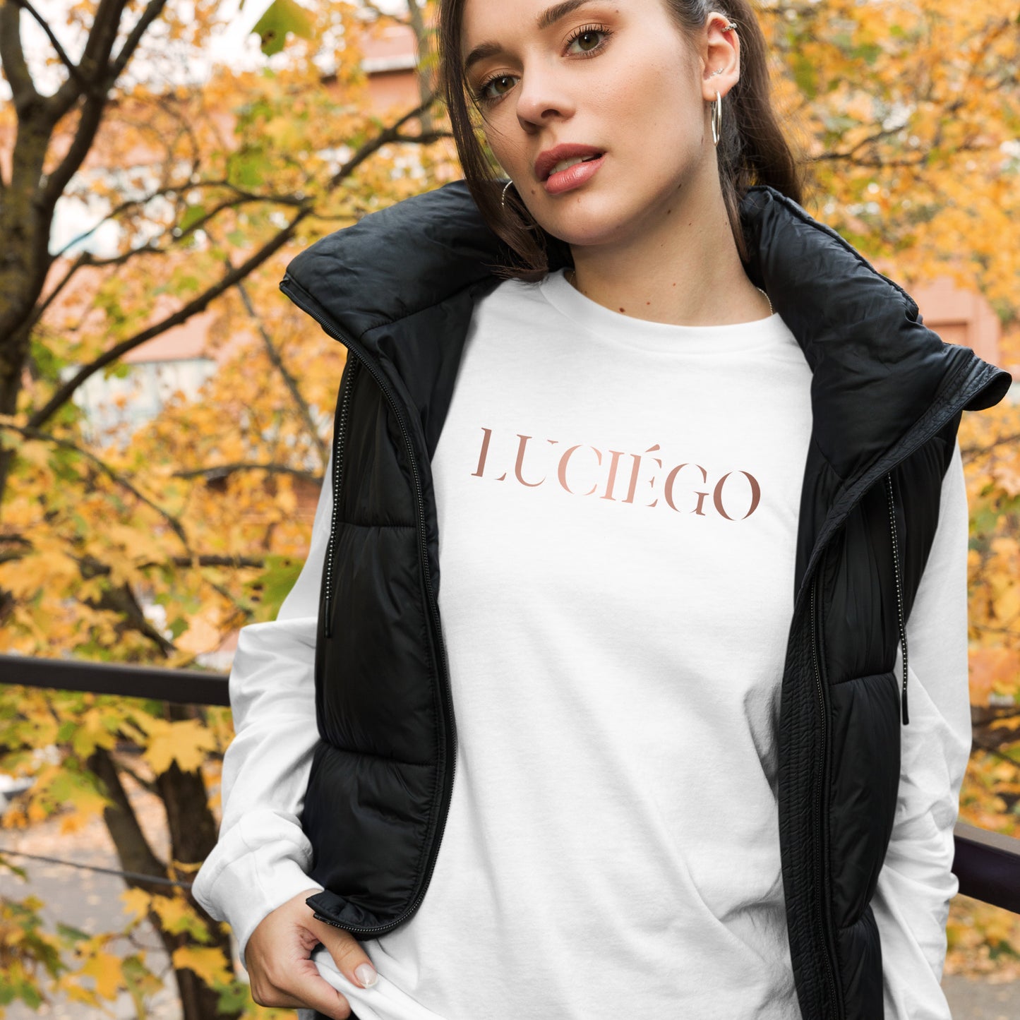 Luciégo Unisex Long Sleeve Tee Copper