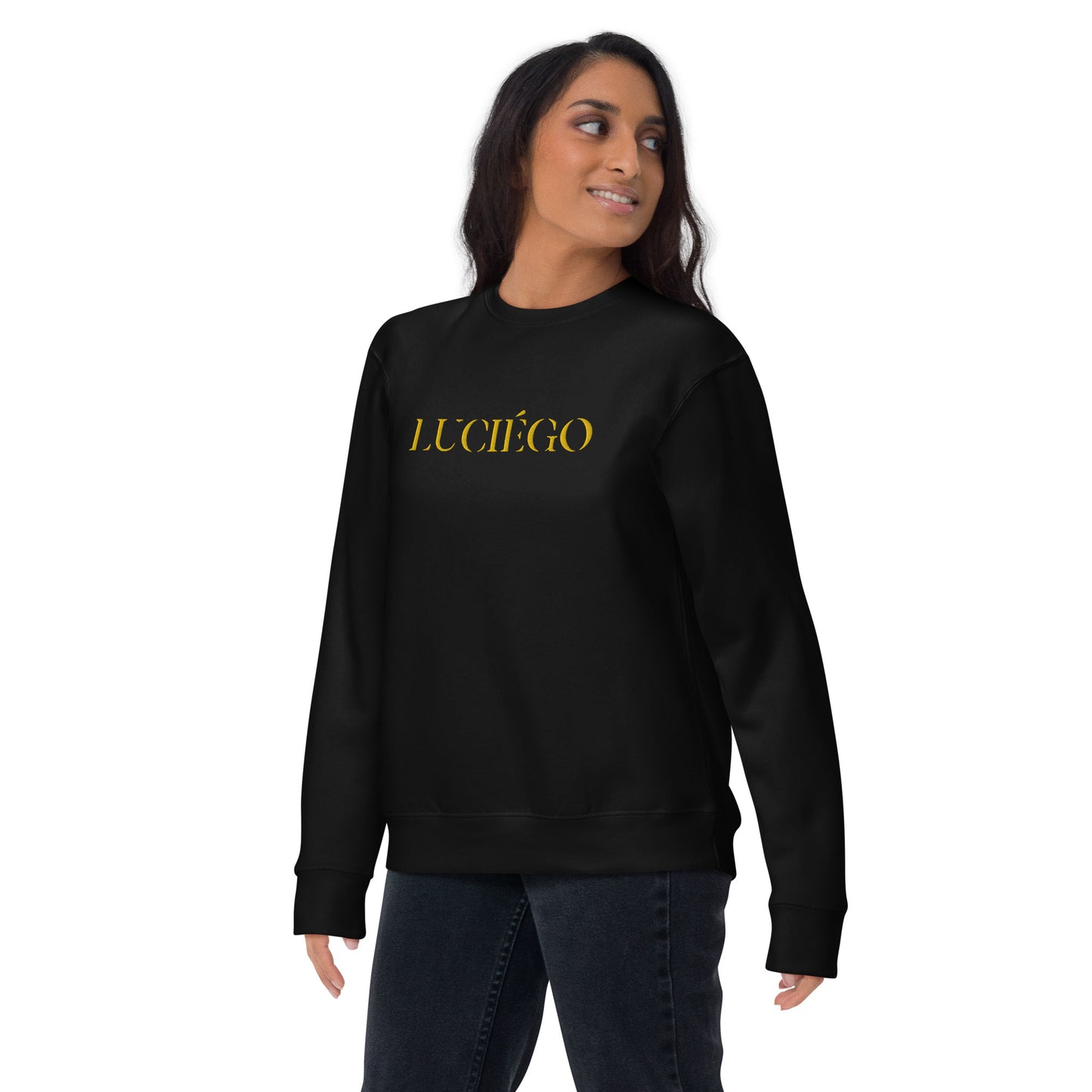 Luciégo Unisex Sweatshirt Black & Gold