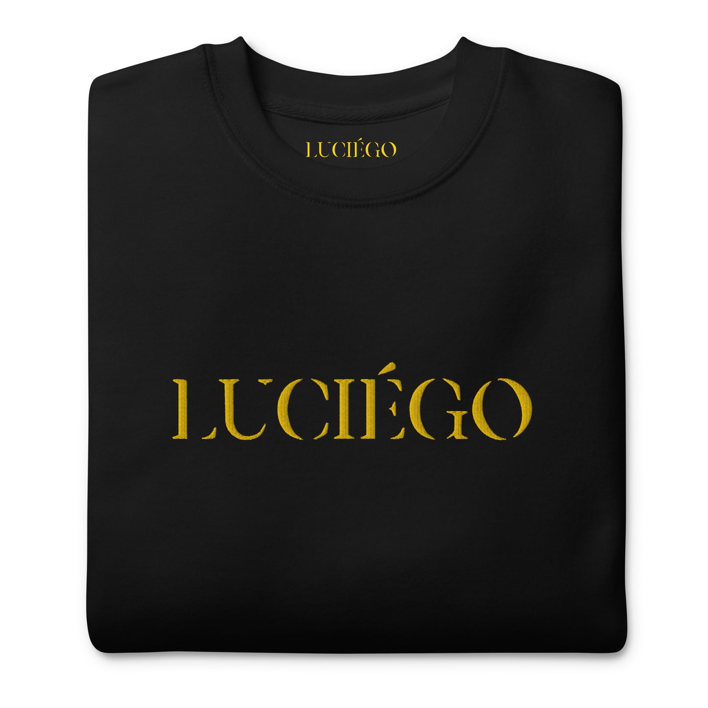 Luciégo Unisex Sweatshirt Black & Gold