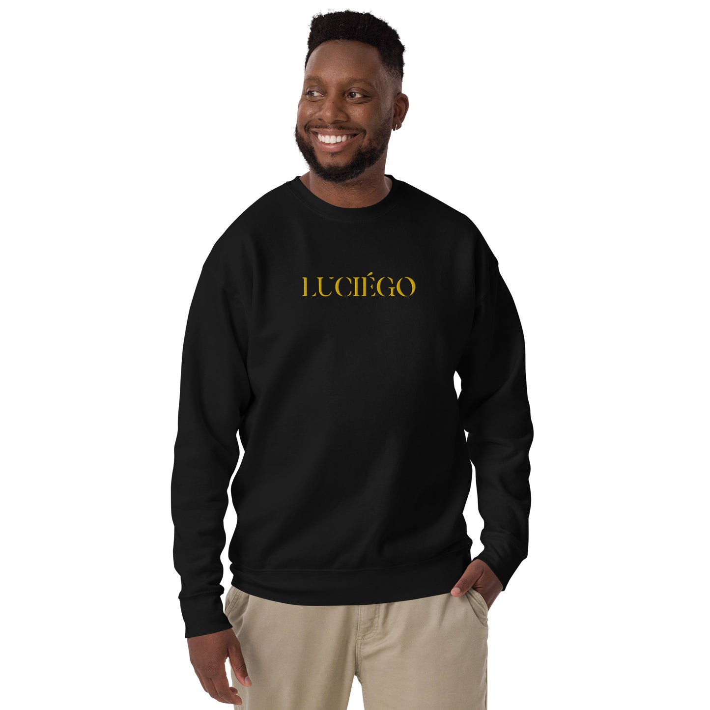 Luciégo Unisex Sweatshirt Black & Gold